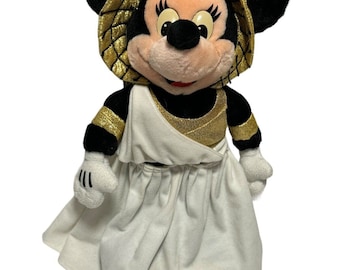 The Disney Store Minnie Mouse Roman Empire Toga Stuffed Plush Animal Doll Toy 13