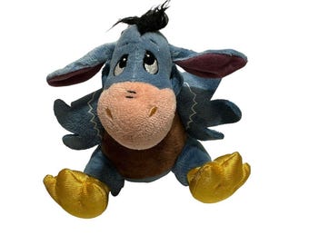 The Disney Store Winnie The Pooh Eeyore Bird Turkey Bean Bag Stuffed Plush 6”