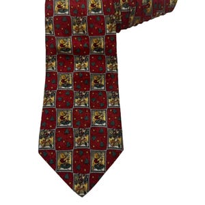 The Disney Store Cravate de Noël dessin animé vintage Winnie l&#39;ourson Tigrou en soie