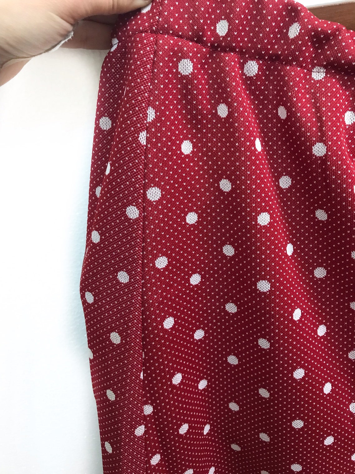 Handmade Vintage Womens Red White Polka Dots Maxi Skirt - Etsy