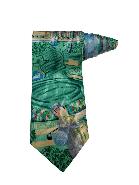 Win Lose Or Tie Willow Creek Golf Shop Utah Open Novelty Necktie
