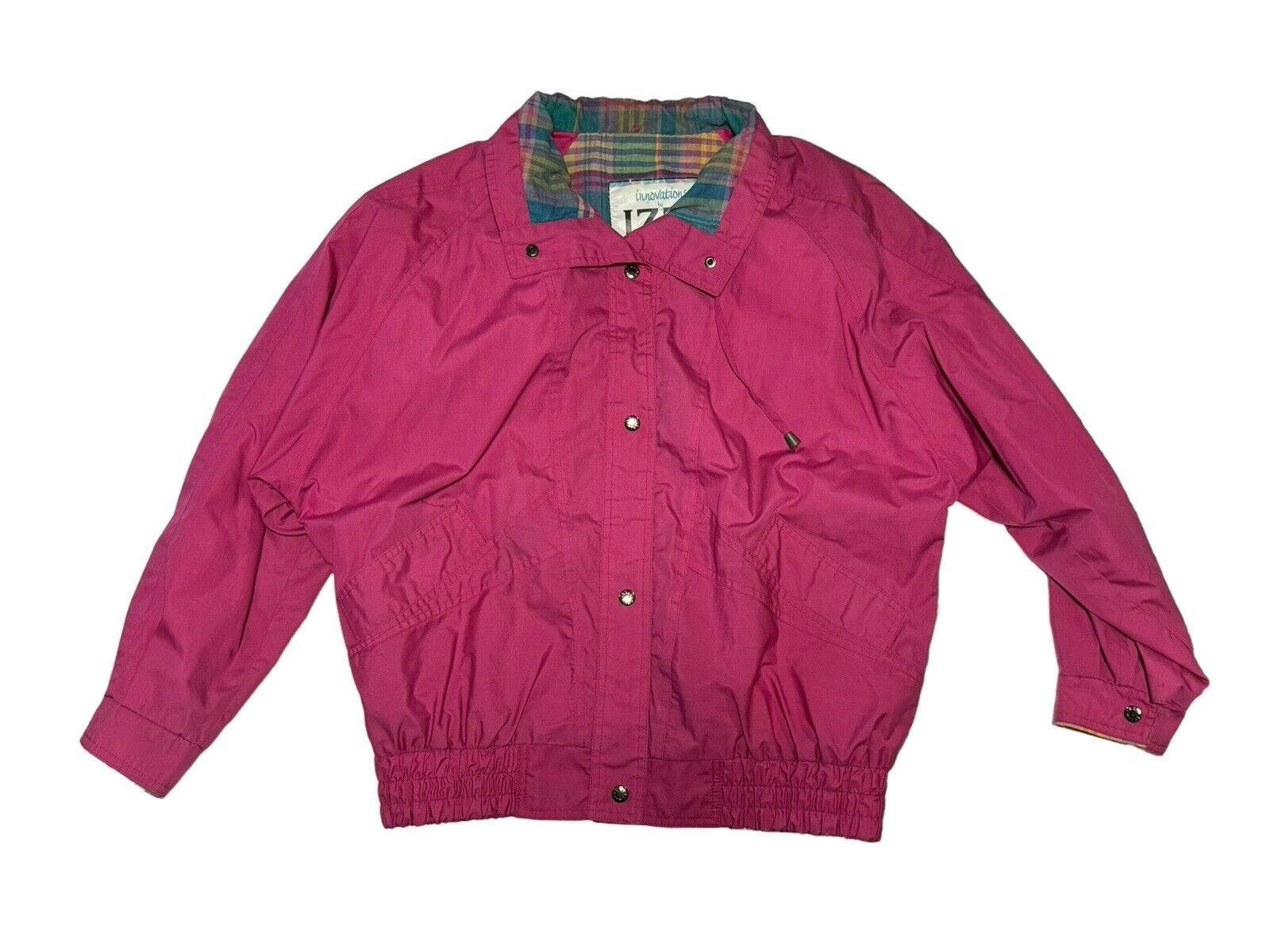Innovations by Izzi Vintage 90s Womans Pink Windbreaker Jacket