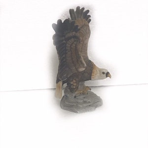 Vintage Ceramic Bald Eagle Figurine Statue