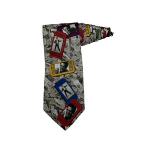 Ralph Marlin Elvis Presley Ticket Vintage Novelty Necktie Polyester