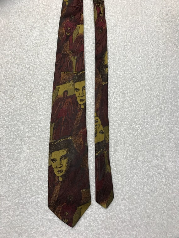 Carl Co Elvis Presley Vintage Novelty Tie Necktie - image 2