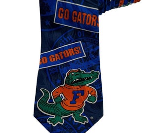 Cravate vintage fantaisie 1994 Gators de l'Université de Floride RM Sport Ralph Marlin