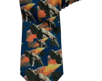 Ralph Marlin Star Wars Imperial en At Walker Vintage Corbata Novedad Poliéster