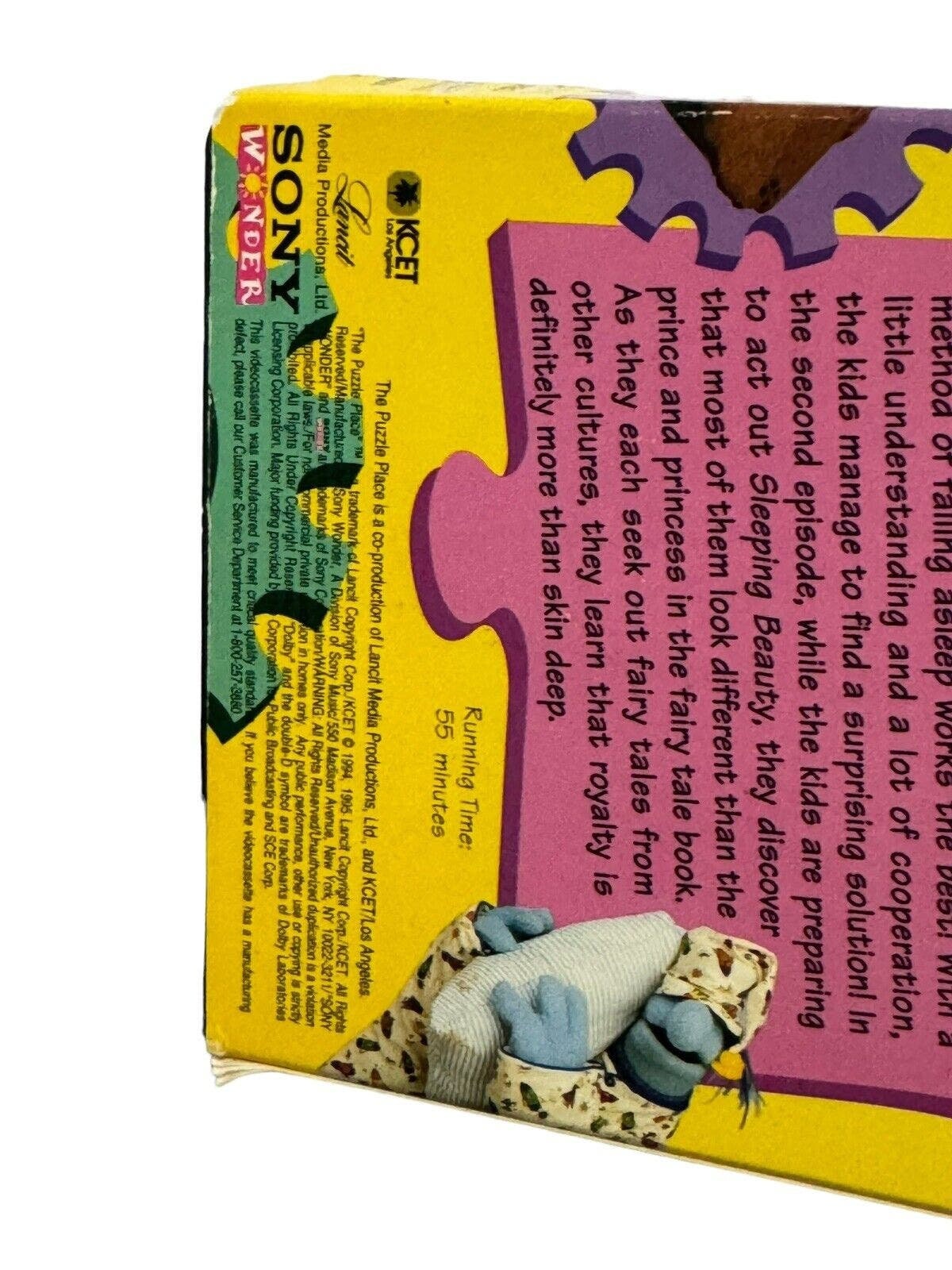 The Puzzle Place Rip Van Wrinkle VHS Tape 1995 Sony Kiki