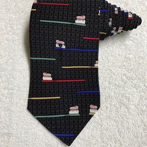Vicky Davis Brush Up Toothbrush Vintage Novelty Tie Necktie