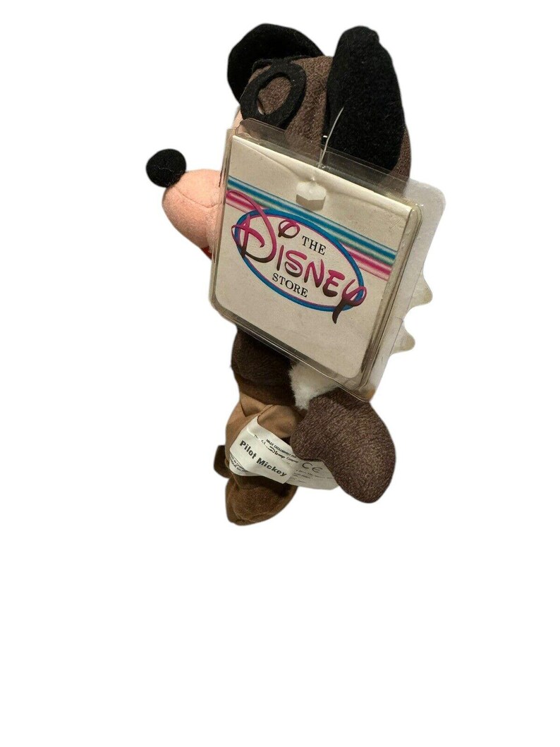 The Disney Store Mickey Mouse Pilot Bean Bag Stuffed Plush Toy 8” image 2