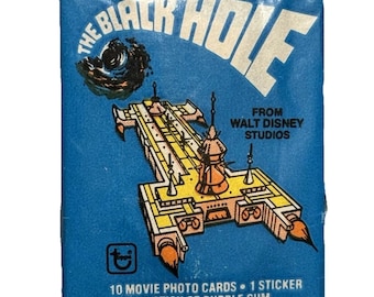 The Black Hole Movie Trading Cards Topps, 1979 Wax Pack Walt Disney