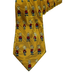 Good City The Simpsons Bart Simpson Cartoon Vintage Novelty Necktie