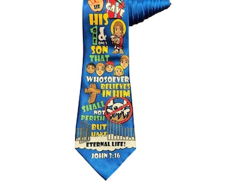 Gospatitity John 3:16 Bibel-Vers-religiöse christliche Krawatte