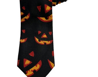 Ralph Marlin Halloween Jack O Lantern Kürbis Urlaub Neuheit Krawatte