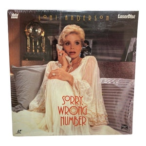 Sorry verkeerd nummer Vintage 1989 Laserdisc Film Loni Anderson