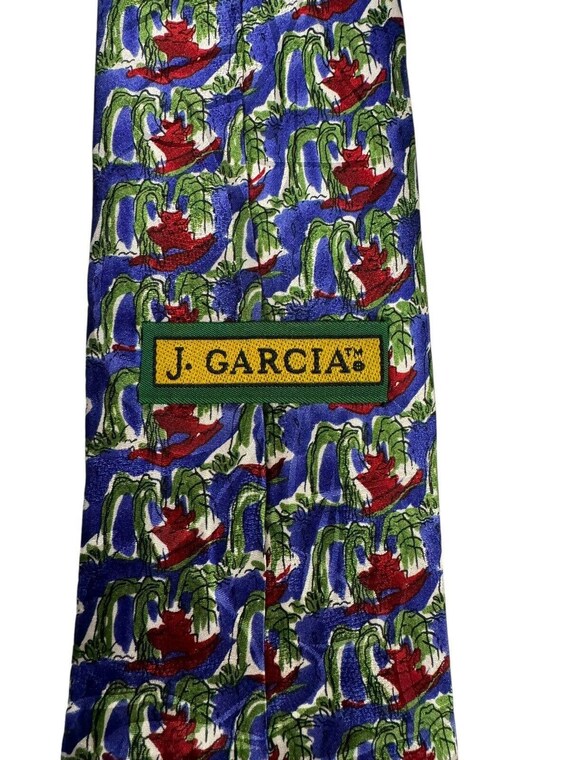 J Garcia In The Park Vintage Novelty Necktie 100%… - image 4