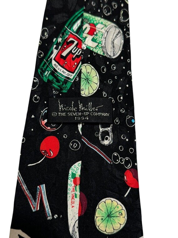 Nicole Miller 7 Up Seven Up Soda Diet Cherry Vintage Novelty Necktie Advertising View 4