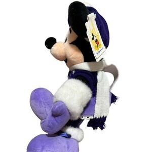 Walt Disney World Holiday Minnie Mouse Lila Gosedjur 40 cm Vintage bild 2