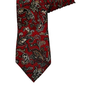 Disney Balancine Tie Works Mickey Mouse Paisley Vintage Necktie 100% Silk