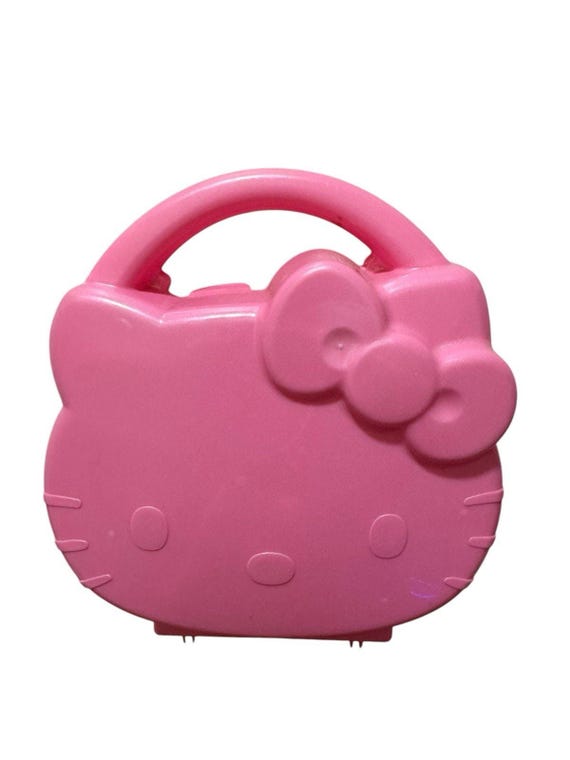 Vintage 2002 Hello Kitty Mcdonalds Happy Meal Pink Case Toys 7” - Etsy