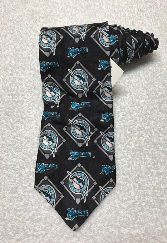 RM Sport Ralph Marlin MLB Florida Marlins Baseball Necktie Tie Etsy UK