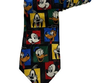 Disney Balancine Tie Works Mickey Mouse Goofy Donald Duck Pluto Krawatte
