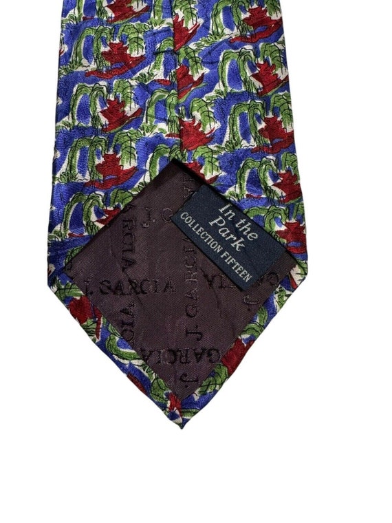 J Garcia In The Park Vintage Novelty Necktie 100%… - image 5