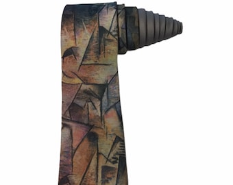 Ralph Marlin De Kunsthandelaar Vintage Nieuwigheid polyester stropdas
