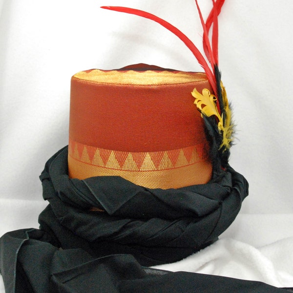 Gold Pillbox Hat Etsy