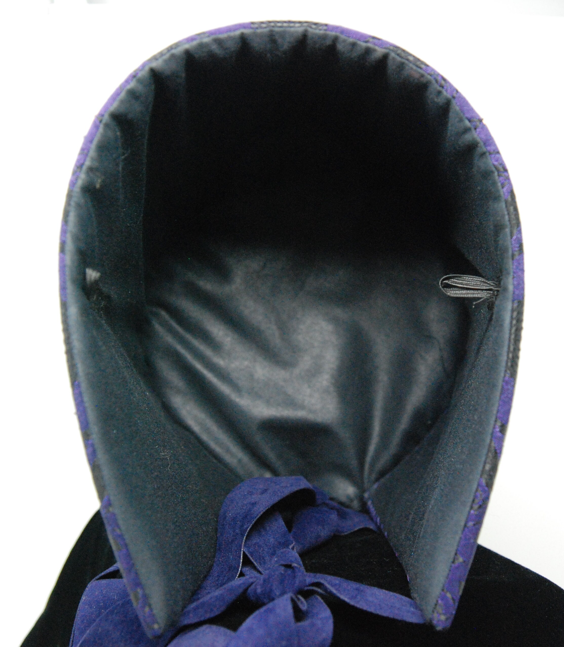 Byzantine Russian framed pillbox hat headdress. Purple black Etsy