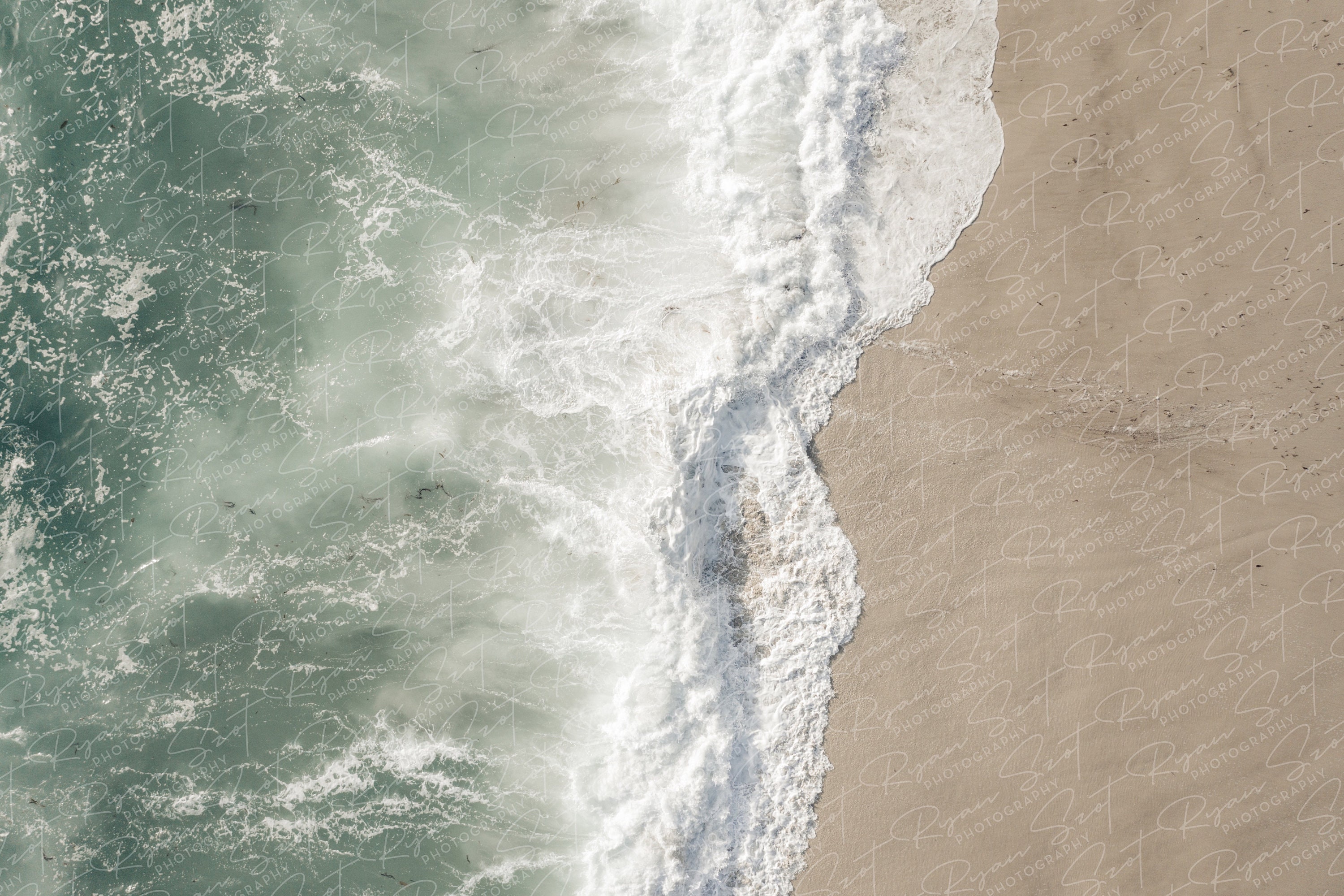 Muted Beach, Neutral Tones, La Jolla, California, Coastal Decor, Boho