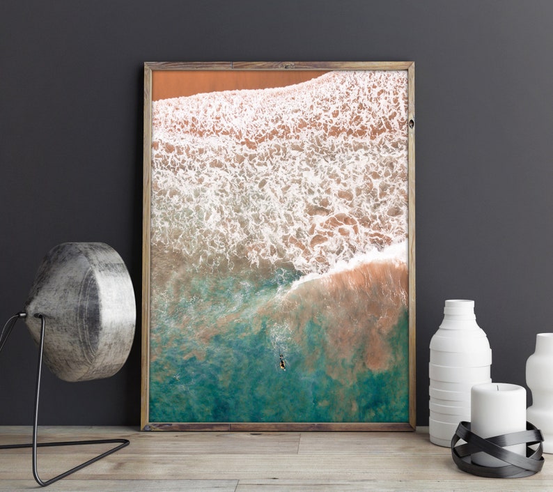 Drone Photography Large Wall Art Boogie Boarder Extra Large Wall Art Large Art Prints Surf Aerial Photography Large Art Photography