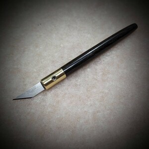 Handmade special grade African blackwood marking knife - woodwork craft utility knife