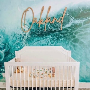 Name Cutouts for Nursery, Wooden Letters, Name Sign, Nursery Letters, Wall Art Above Crib, Nursery Decor, Nursery Wooden Name, Boy Nursery