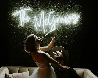 Custom Wedding Neon Sign: Personalized LED Decor