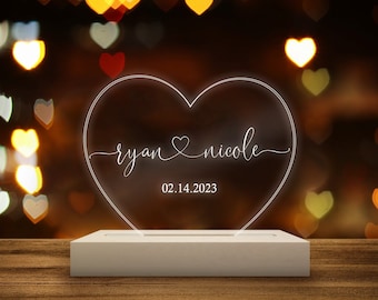 Personalized Night Light | Valentines Day Gift | Boyfriend Gift | Couples Gift | Gift for Him | Anniversary Gift | Custom Night Lamp