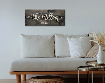 Wedding gifts personalized last name establish /anniversary/custom wood last name sign/wedding gifts personalized for couple/engagement gift