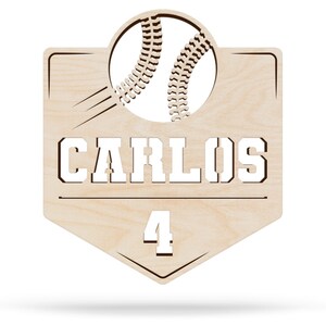 Name Sign, Baseball Number, Baseball Kids Room Decor, Nursery Decor, Personalized Sign, Boys Room, Name Sign, Kids Name Sign, Sports
