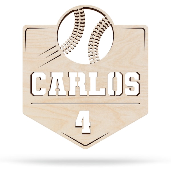 Name Sign, Baseball Number, Baseball Kids Room Decor, Nursery Decor, Personalized Sign, Boys Room, Name Sign, Kids Name Sign, Sports