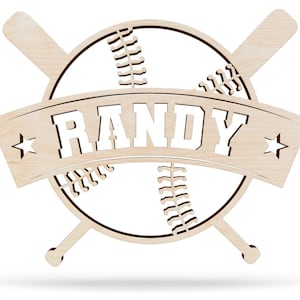 Baseball Name Sign, Baseball Bat, Kids Room Decor, Nursery Decor, Personalized Sign, Boys Room, Name Sign, Kids Name Sign, Sports