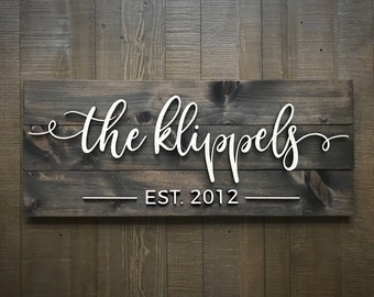 Pallet Sign / Last Name Sign / Custom Wood Sign / Established Sign /  Personalized Wedding gift / Wedding Sign / 3D Sign / Family Name Sign