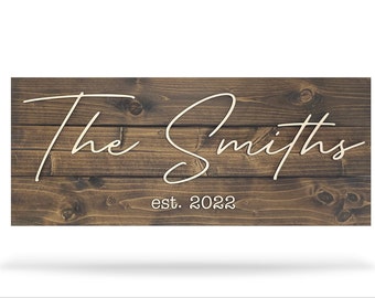Personalized Wood Last Name Sign for Housewarming Gift, New Home Gift or Newlywed Gift, Thoughtful Gift for Parents and Grandparents