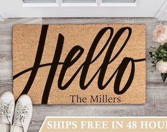 Personalized Doormat | Housewarming Gift | Wedding Gift | Custom Door Mat | Closing Gift | Welcome Rug | Front Door Decor | Gifts for Mom