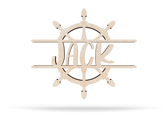 Personalized Nautical theme Sign, Baby Name Sign, Ocean theme, Wood Sign, Nursery Wall Art, Baby Shower Gift, Ship Wheel Name Sign, Nursery