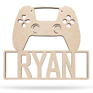 Gamer Name Sign, Video Game Sign, Kids Room, Nursery Decor, Personalized Wood Sign, Personalized Name Sign, Kids Name Sign, Game Room Decor
