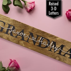 Grandma Mothers Day Gift | Grandma Sign | Gift for Grandma | Rustic Sign for Grandma Gift Idea | Personalized Mothers Day Gift for Grandma