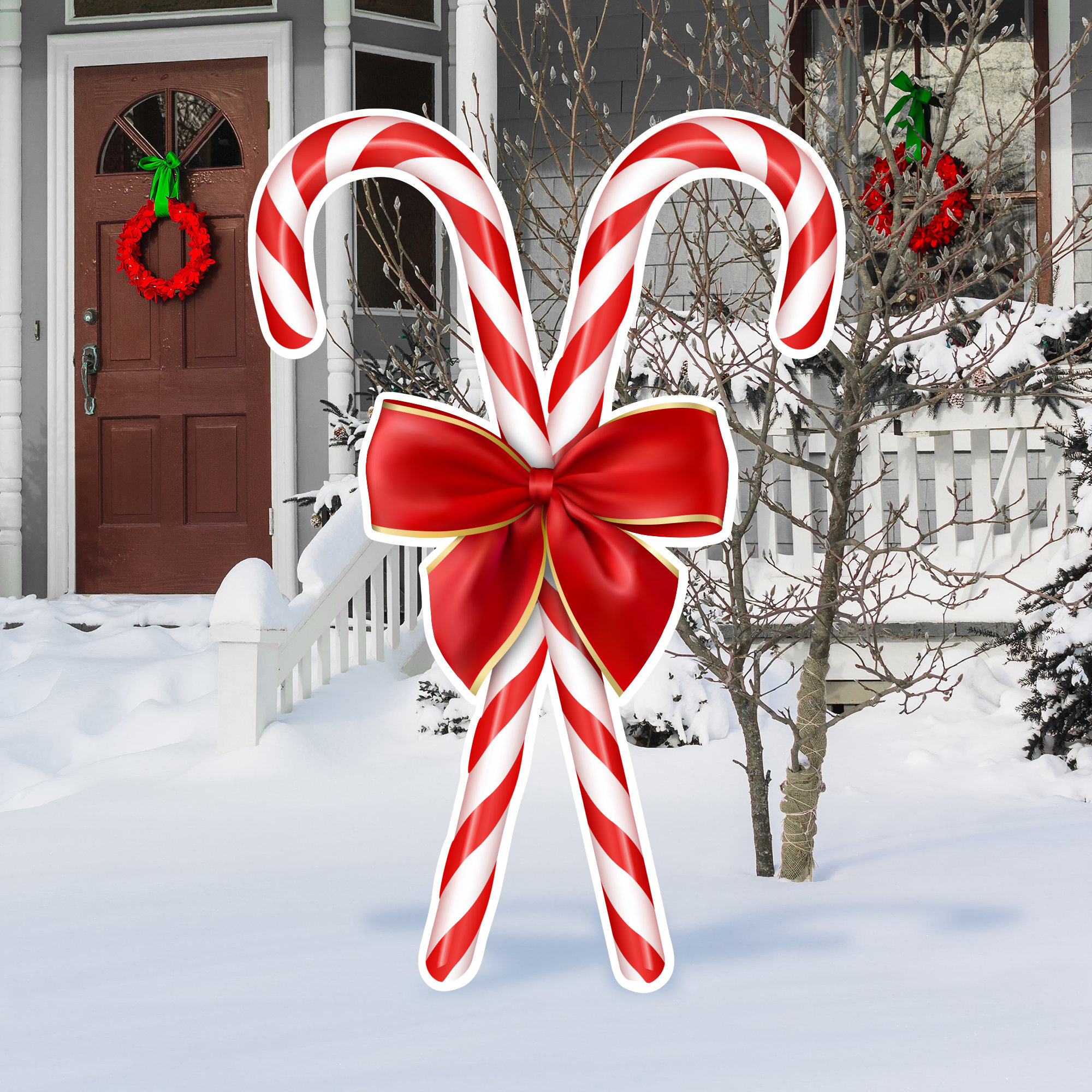 Candy cane decor deals