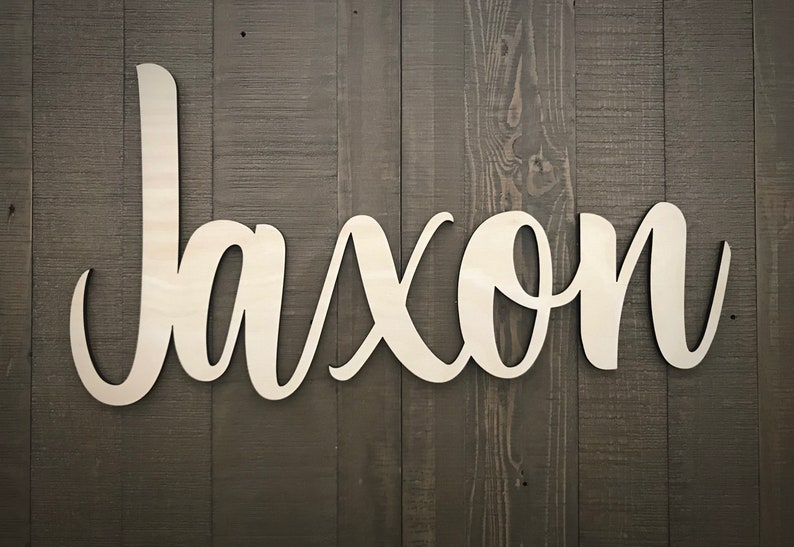 Custom Wood Name Sign / 3D Cutout name / Nursery Decor / Etsy