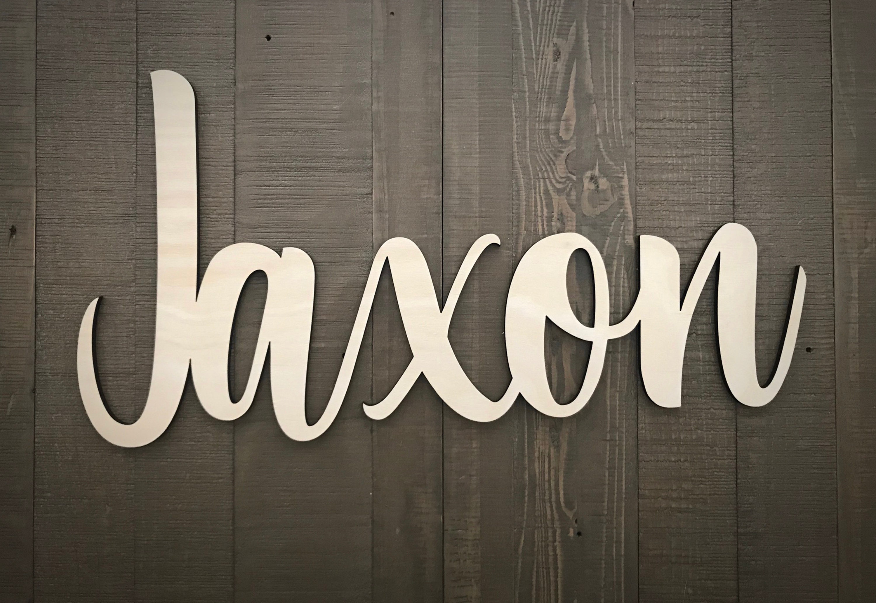 Custom Wood Name Sign / 3D Cutout Name / Nursery Decor / Etsy