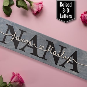 Nana Mothers Day Gift | Nana Sign | Gift for Nana | Rustic Sign for Grandma Gift Idea | Personalized Mothers Day Gift for Nana Grandma